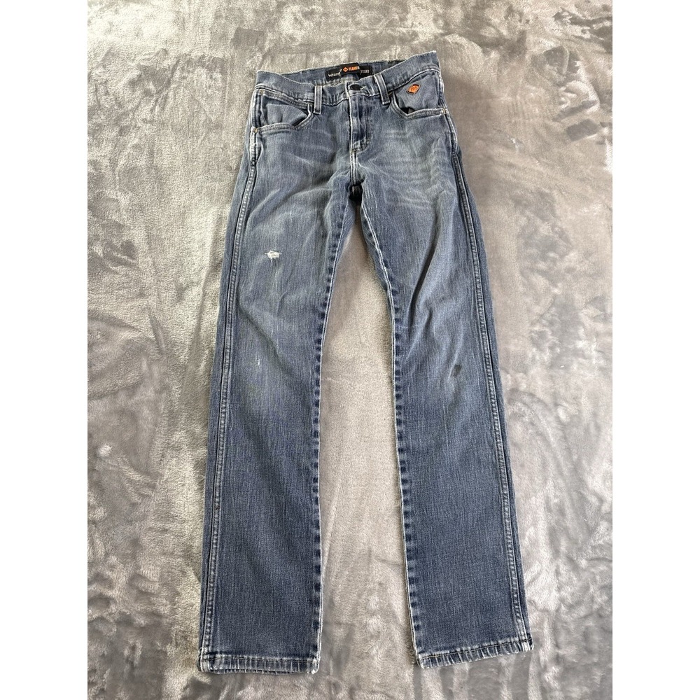 Wrangler FR Flame Resistant Jeans Mens 27x30!Blue Denim CAT 2 NFPA 2112